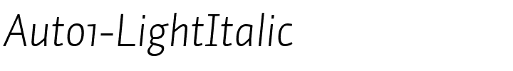 Auto1-LightItalic.ttf