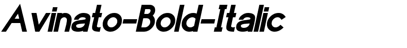 Avinato-Bold-Italic.ttf