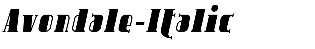 Avondale-Italic.ttf