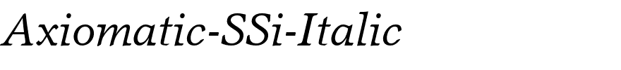 Axiomatic-SSi-Italic.ttf