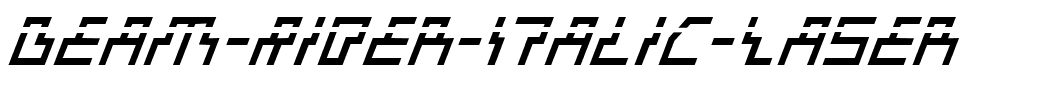 Beam-Rider-Italic-Laser.ttf