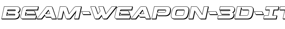 Beam-Weapon-3D-Italic.ttf