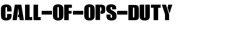 Call-Of-Ops-Duty.otf